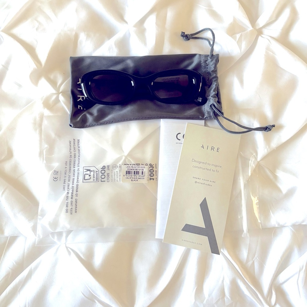 Aire Calisto Air In Black Unisex Sunglasses, Brand New with Tags